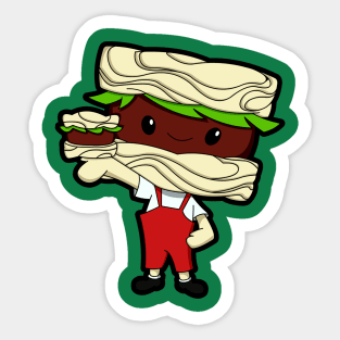 Noodle Burger Boy Sticker